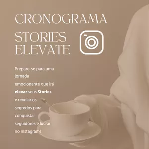 Imagem de capa para o Curso online CRONOGRAMA - STORIES ELEVATE