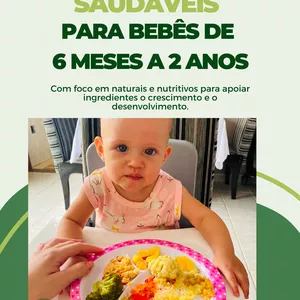 Imagem de capa para o Ebook EBOOK DE COMIDAS SAUDAVEIS PARA BEBE DE 6MESES A 2ANOS.