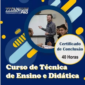 Imagem do curso Curso de Técnica de Ensino e Didática