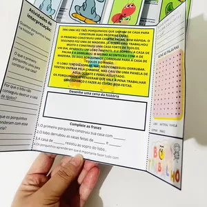 Imagem de capa para o Curso online 🎉 4 FLIPBOOKS INFANTIS COM INTERPRETAÇÃO DE TEXTO PRONTINHOS PARA IMPRIMIR! 📚