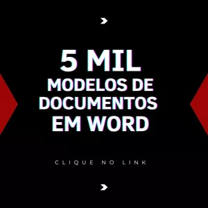 Imagem de capa para o Ebook 5 mil modelos de documentos em Word