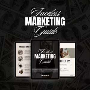 Cover image for Ebook Faceless Marketing Guide