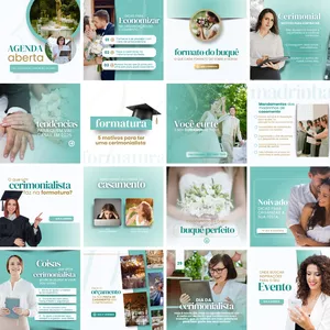 Imagem de capa para o Curso online Pack Canva CERIMONIALISTA 2025