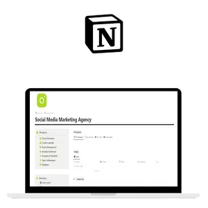 Cover image for Ebook Notion Template - Social Media Marketing Agency