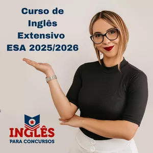 Imagem de capa para o Curso online Curso de Inglês Extensivo ESA 2025/2026