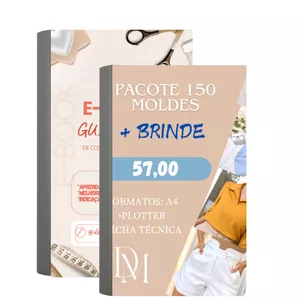 Imagem de capa para o Ebook Pacote + de 150 Moldes + Brinde Extra