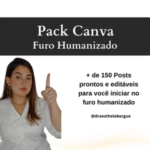 Imagem de capa para o Ebook Pack Canva Furo Humanizado