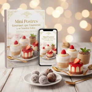 Imagen de portada para Ebook Mini Postres Gourmet que Enamoran y Se Venden Solos (35 Recetas Pro)