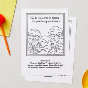 Imagen de portada para Ebook Libro para colorear: Los 7 días de la creación (PDF Imprimible)  