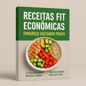 Imagem de capa para o Ebook Receitas Fit Econômicas: Emagreça Gastando Pouco