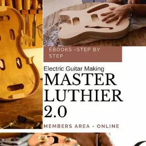 Cover image for Online course MASTER LUTHIER 2.0 - E-books| templates| Electrical Schematics| For Luthier