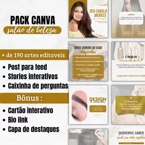 Imagem do curso Pack Canva Salão de Beleza 