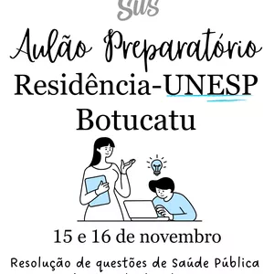 Imagem de capa para o Curso online Aulão Preparatório - UNESP Botucatu