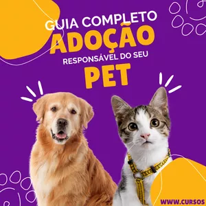 Imagem de capa para o Ebook Guia Completo: Adoção responsável do seu pet.