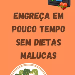 Imagem de capa para o Ebook emagreça sem dietas malucas de forma saudável