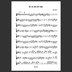 Imagem de capa para o Ebook Eu te vejo em tudo - Casa Worship - Partitura para instrumentos em C,Bb,Eb