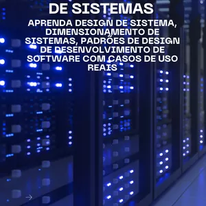 Imagem de capa para o Ebook Analise e Desenvolvimento de Sistemas - Aprenda design de sistema, dimensionamento de sistemas, padrões de design de desenvolvimento de software com casos de uso reais