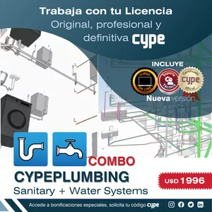 Imagen de portada para Curso online Combo CYPEPLUMBING Water + Sanitary Systems