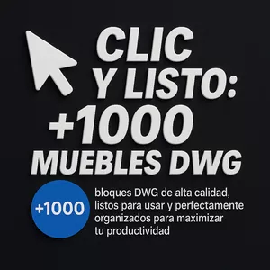 Imagen de portada para Curso online 🖱️ Clic y Listo: +1000 Muebles DWG para tus Proyectos