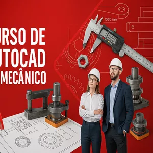 Imagem de capa para o Curso online Curso de Autocad 2D Mecânico