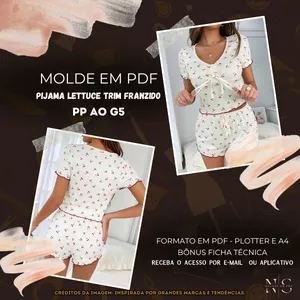 Imagem de capa para o Curso online NS Molde em PDF - Pijama Lettuce Trim Franzido ID 3979840