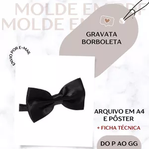 Imagem de capa para o Ebook Gravata Borboleta - Molde em PDF