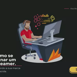 Imagem de capa para o Ebook Guia Básico e Prático - Como se Tornar um Streamer