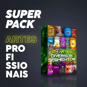 Imagem de capa para o Curso online Pacote de 24 ARTES PROFISSIONAIS EDITÁVEIS em PSD + Bônus