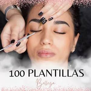 Imagen de portada para Ebook 100 PLANTILLAS PARA INSTAGRAM DE BELLEZA