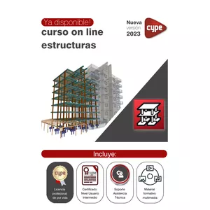 Imagen de portada para Curso online Curso Estructuras + Licencia Profesional CYPECAD LT30 (Base)