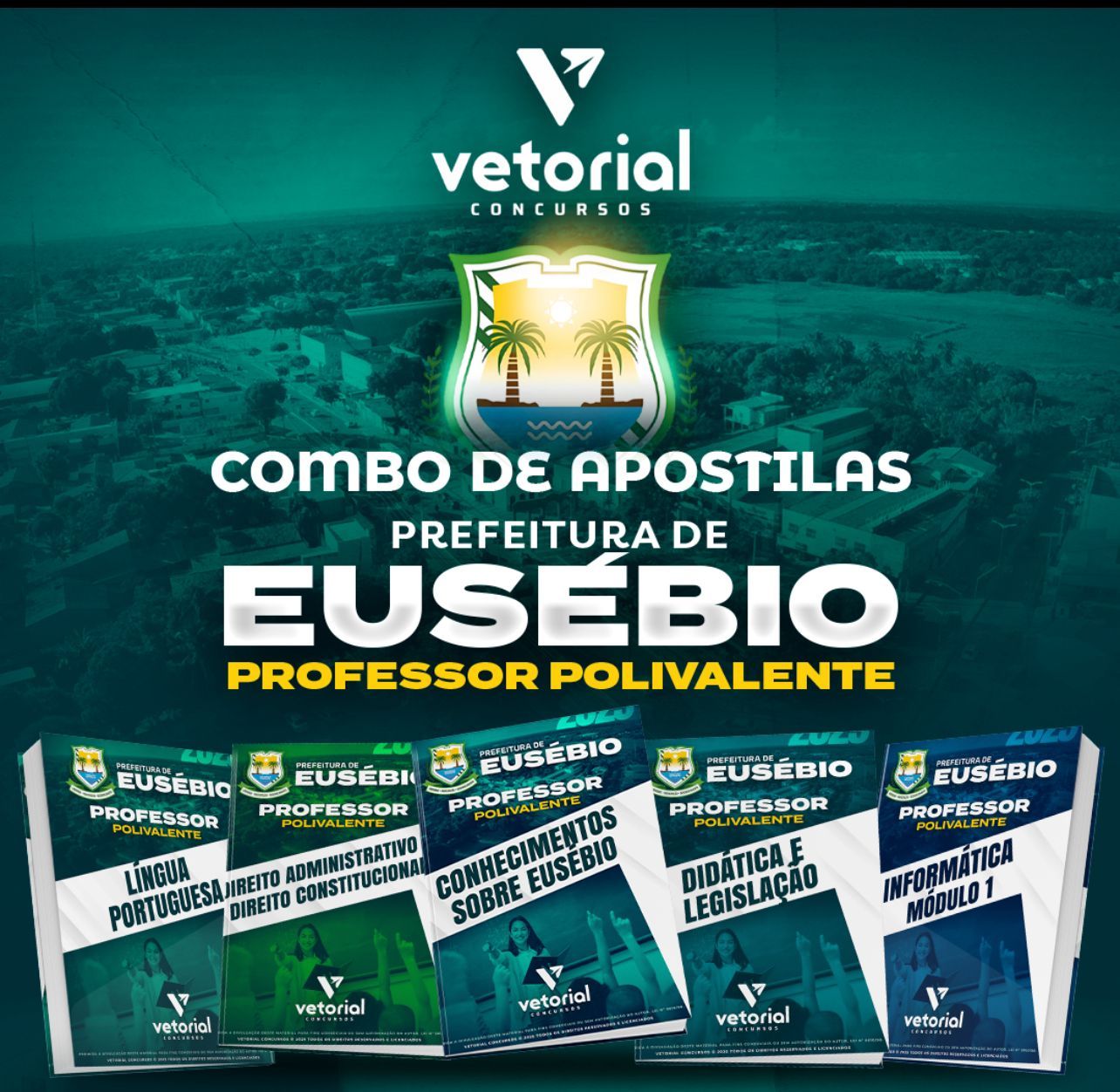 Imagem do curso Combo de Apostilas para Prefeitura de Eusébio / Cargo: Professor Polivalente