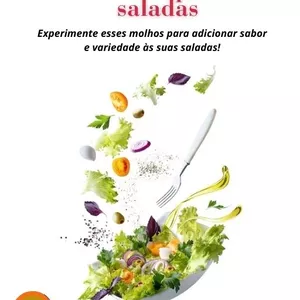 Imagem de capa para o Ebook 10 sabores de molhos para saladas