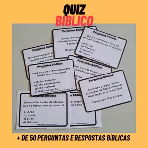 Imagem de capa para o Ebook 50 Perguntas Bíblicas - Quiz Bíblico
