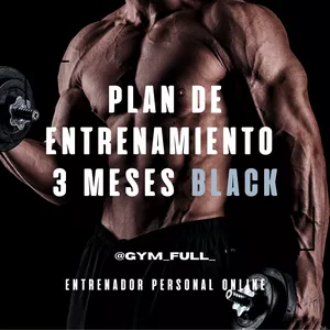Imagen de portada para Ebook Plan GYM FULL BLACK - 3 Meses de Entrenamiento