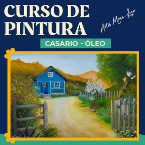 Imagem de capa para o Curso online CURSO INTERMEDIÁRIO DE PINTURA EM TELA COM TINTA A ÓLEO - CASARIO