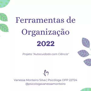 Imagem principal do produto Ferramentas de Organização e Planners 2022