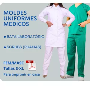 Imagen de portada para Curso online Moldes Uniformes Medicos Guardapolvos Chaqueta Pijama Ropa Sanitaria