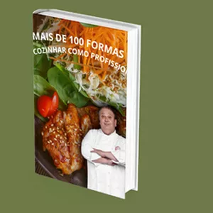 Imagem de capa para o Ebook mas de 100 formas de cozinhar como um profissional