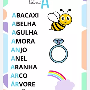 Imagem de capa para o Ebook Banco de palavras de A a Z