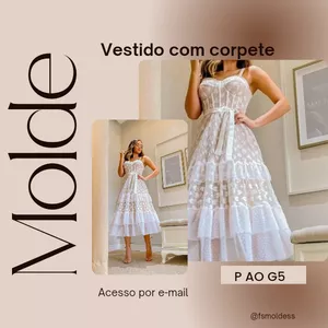 Imagem de capa para o Ebook Molde vestido com corpete