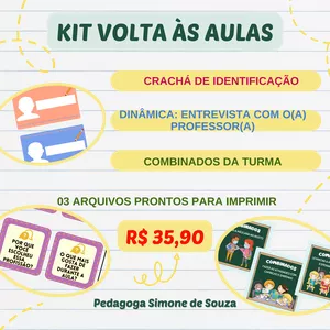 Imagem de capa para o Ebook KIT VOLTA ÀS AULAS - ATIVIDADES LÚDICAS
