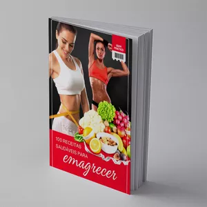 Imagem de capa para o Ebook 100 Receitas Saudáveis para Emagrecer