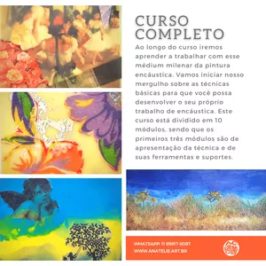 Imagem do curso Curso de Pintura Encáustica Online - Curso Completo: Iniciando na Arte com Cera