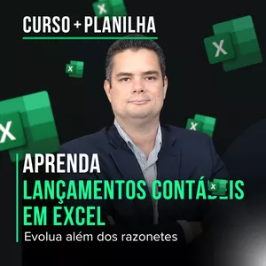 Imagem de capa para o Curso online Aprenda lançamentos contábeis com Sistema contábil em Excel