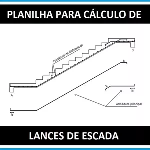 Planilha para cálculo de lances de escada 