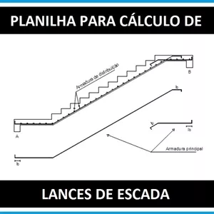 Planilha para cálculo de lances de escada