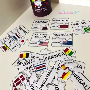 Imagem de capa para o Ebook QUEBRA-CABEÇA PAÍSES DA COPA