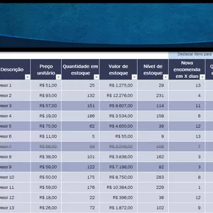 Imagem de capa para o Curso online Planilha de controle de estoque Pessoal/Empresarial