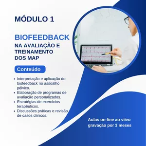 Imagem de capa para o Curso online Biofeedback na Avaliação e Treinamento dos Músculos do Assoalho Pélvico - Programa de Mentoria / Módulo 1 