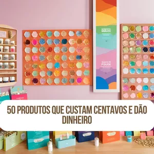 Imagem de capa para o Ebook 50 Produtos de Centavos: Guia de Lucro com Baixo Investimento.